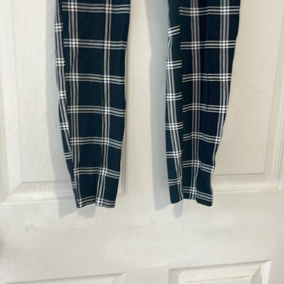 Old navy Stevie black white pinstripe plad plaid legging stretchy pants business - Picture 2 of 16